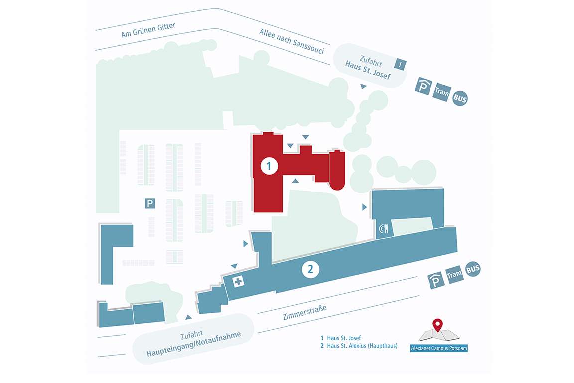 Lageplan Alexianer Campus Potsdam